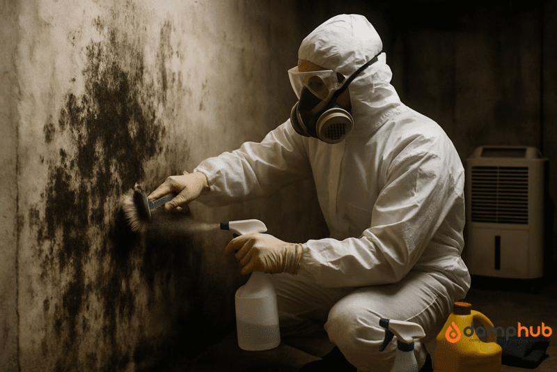 How to Get Rid of a Damp Smell: cleaning mould and mildew