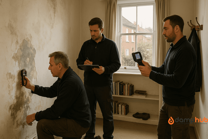 Damp specialist at work