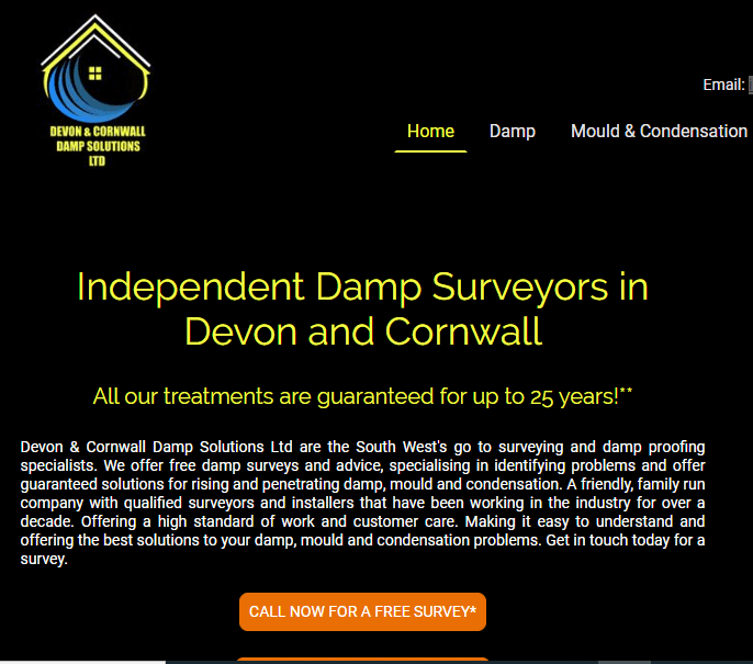 Devon cornwall damp surveying company