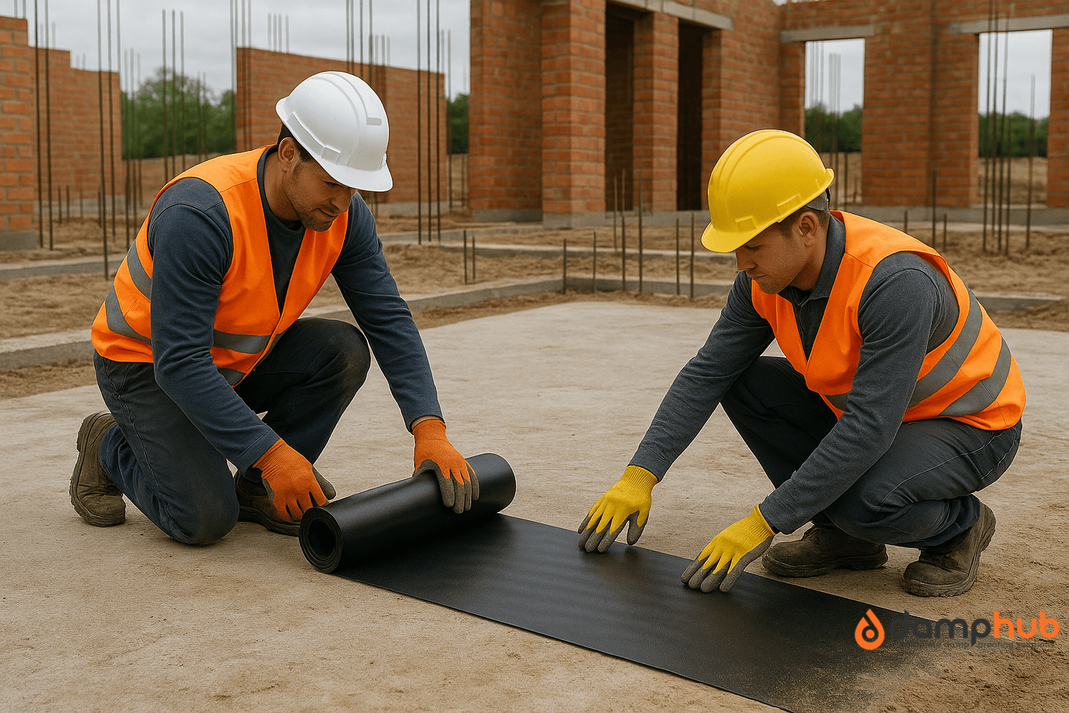Damp proof membrane installation