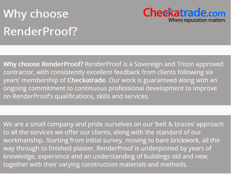 Renderproof House Preservation Ltd