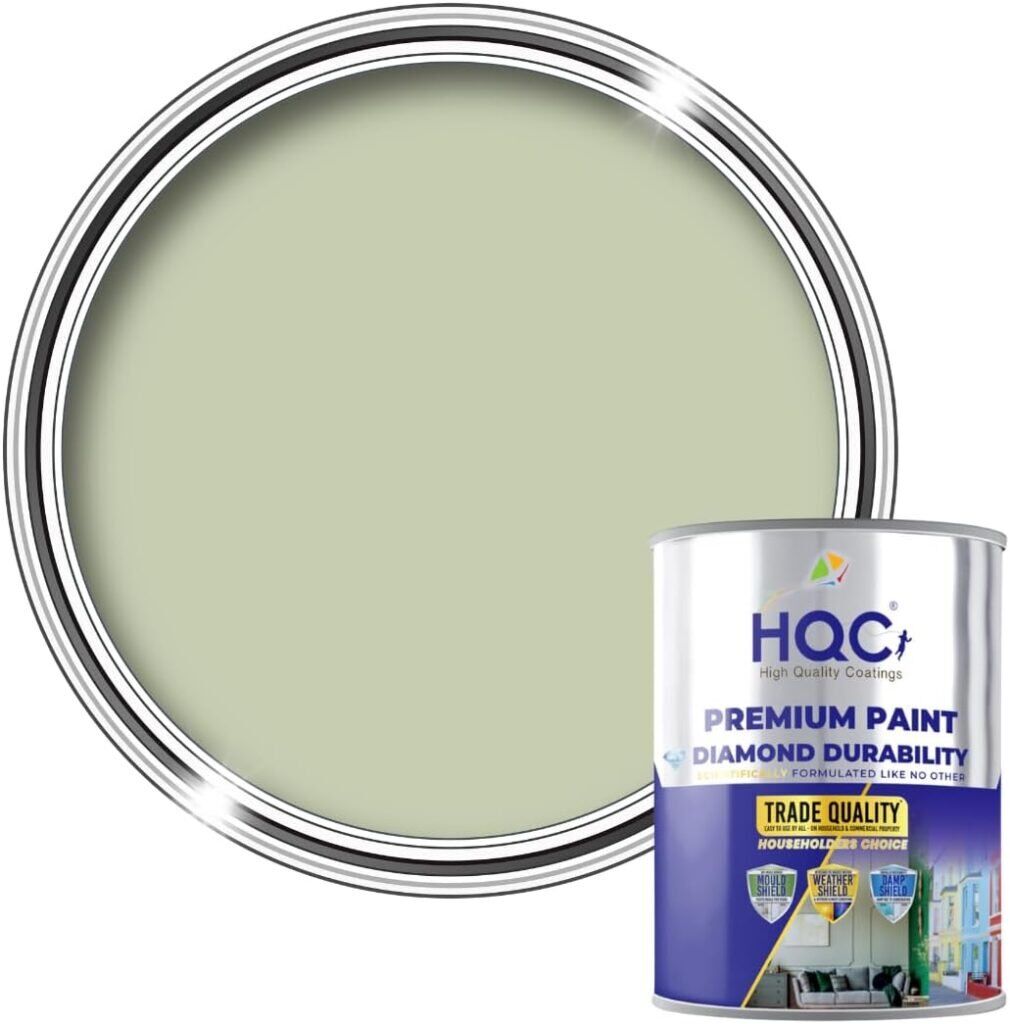 HQC Anti Damp & Stain Block Paint – Sage Green (1L)
