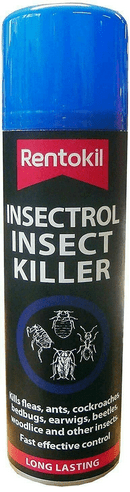 Rentokil 3 x Insectrol Insect Killer 250ml Aerosol 