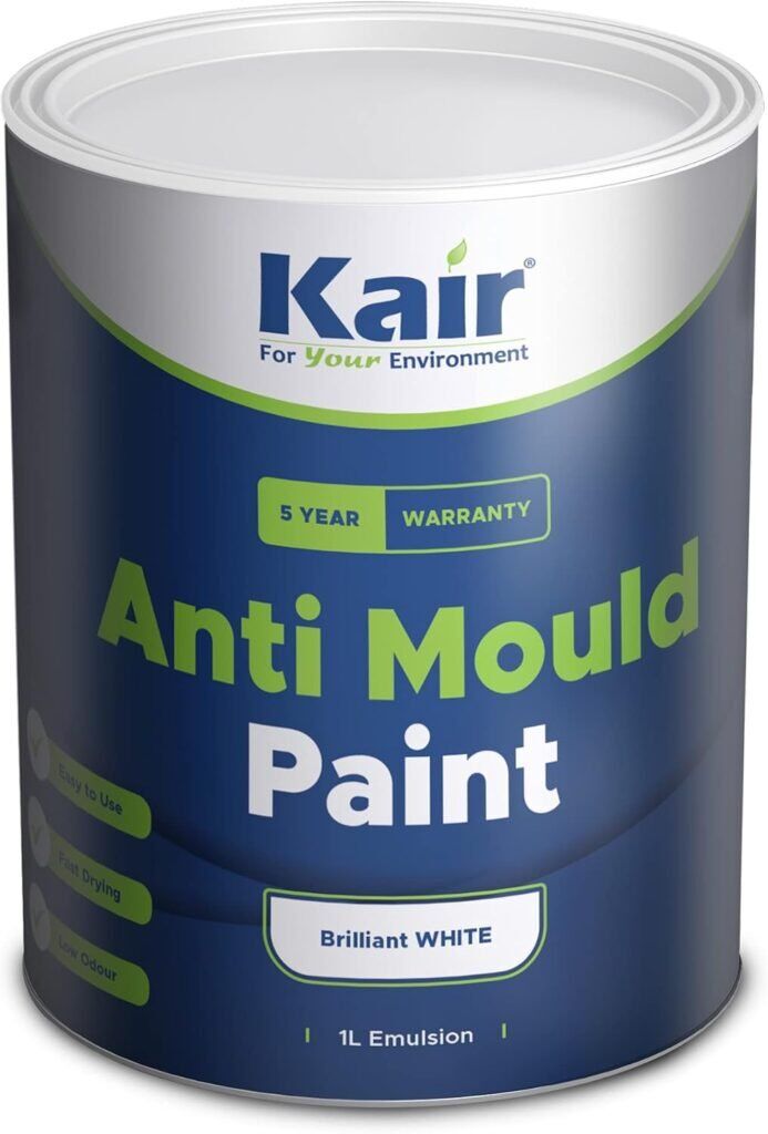 Kair Anti Mould Paint – Brilliant White (1L, Matt Finish)